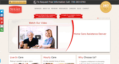 Desktop Screenshot of homecareassistancedenver.com